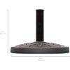 imageBest Choice Products 29lb Outdoor Patio Umbrella Stand HeavyDuty Steel Round Umbrella Base wRustic Finish 18in Diameter  Bronze