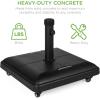 imageBest Choice Products 81Pound Heavy Duty Square Concrete Rolling Outdoor Patio Umbrella Base Stand wLocking Wheels Handles