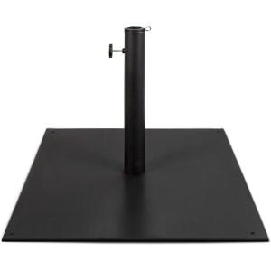 imageBest Choice Products 385lb Steel Umbrella Base Square Weighted Patio Stand for Outdoor Backyard Market Umbrellas Sun Shade wTightening Knob and Anchor Holes  Black