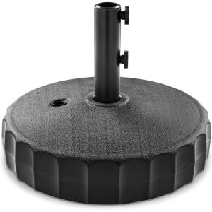 imageBest Choice Products Fillable Umbrella Base Stand Round Sunburst Plastic Patio Umbrella Base Stand Pole Holder for Outdoor Lawn w 55lbs Weight Capacity Adjustment KnobBlack  Fluted