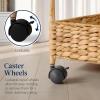 imageBest Choice Products 3Tier Water Hyacinth Rolling Nursery Caddy wWheels Utility Cart Storage Organization for Bathroom Craft Room Laundry Room ChestnutNatural