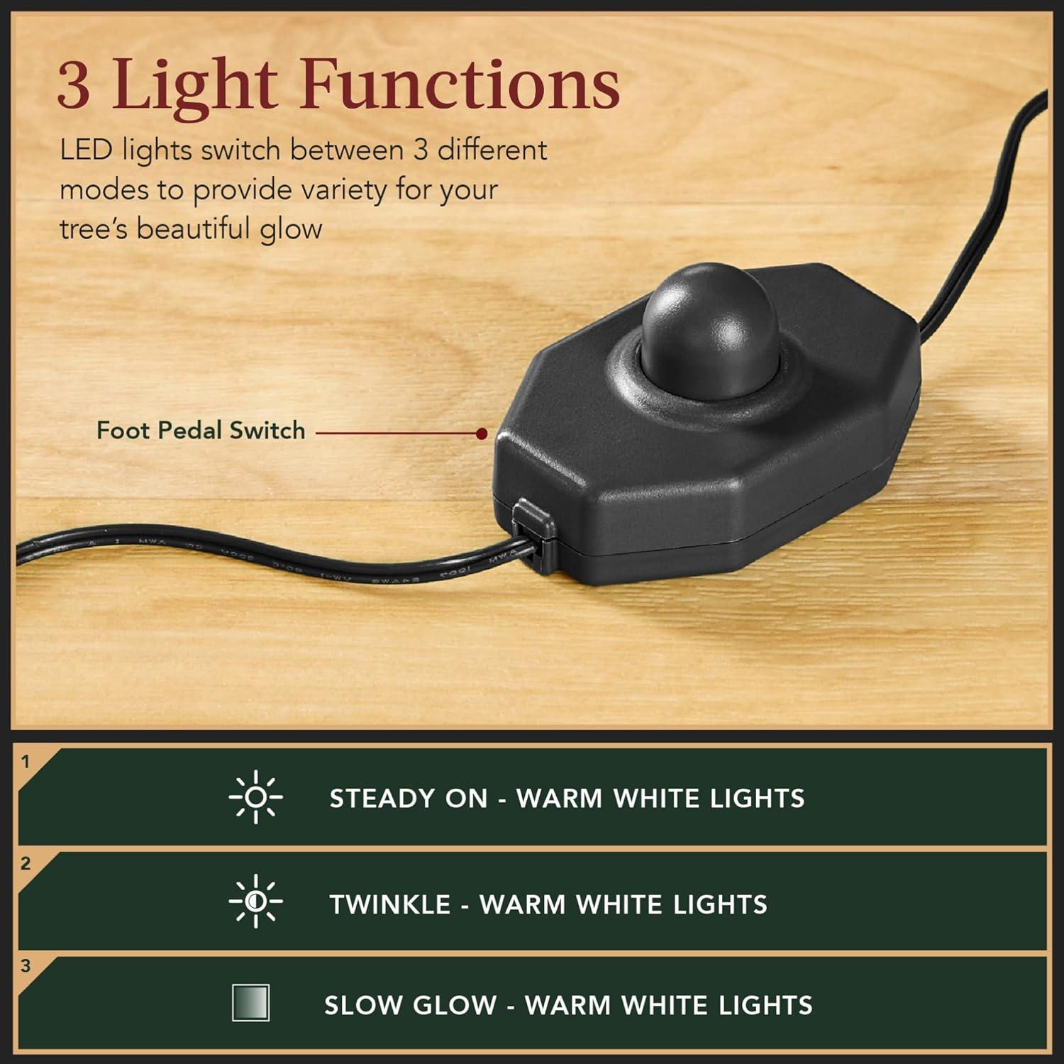 imageBest Choice Products Artificial Frosted Christmas Tree 6ft Premium PreLit Realistic Spruce Holiday Dcor wDense Branches Metal Base  Blue SpruceBlack Spruce