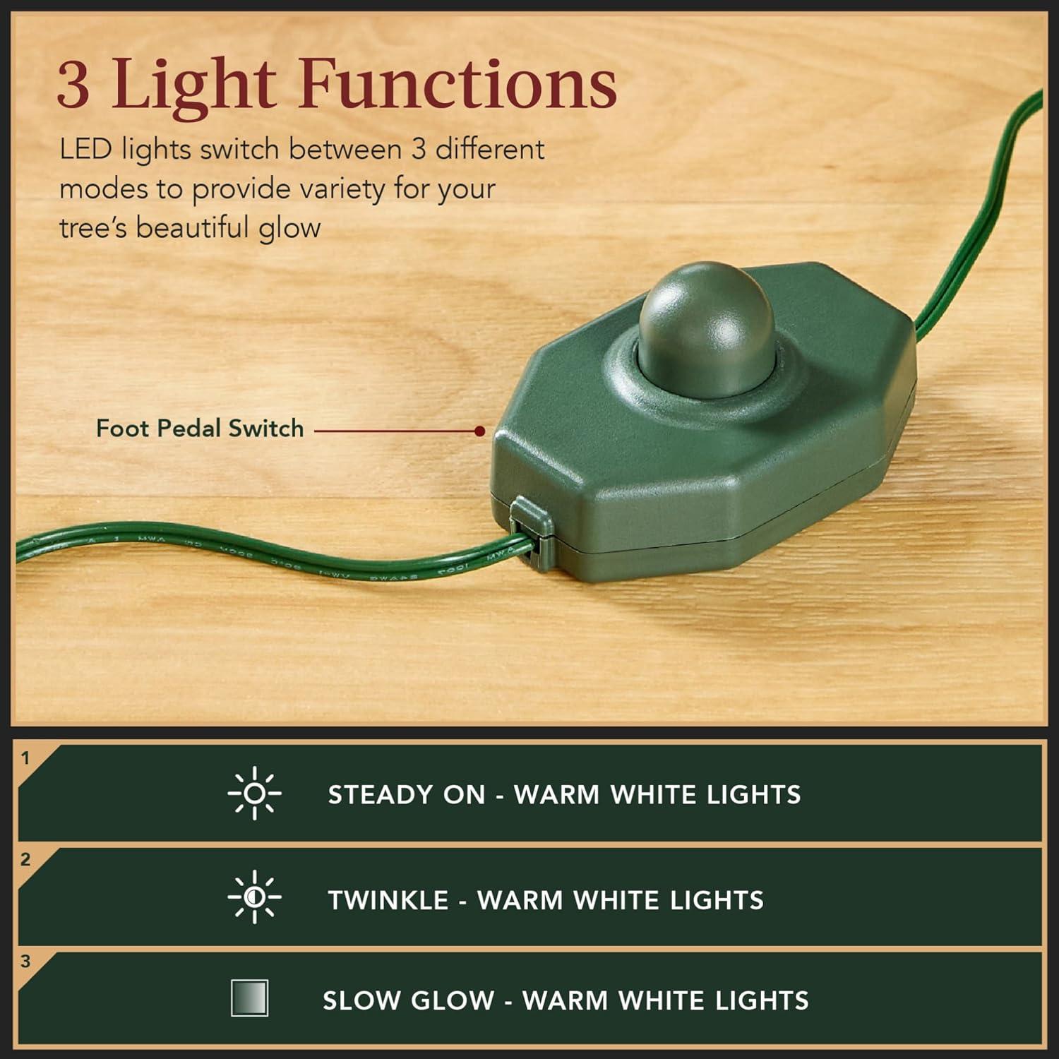 imageBest Choice Products Artificial Frosted Christmas Tree 6ft Premium PreLit Realistic Spruce Holiday Dcor wDense Branches Metal Base  Blue SpruceBlue Spruce  Frosted