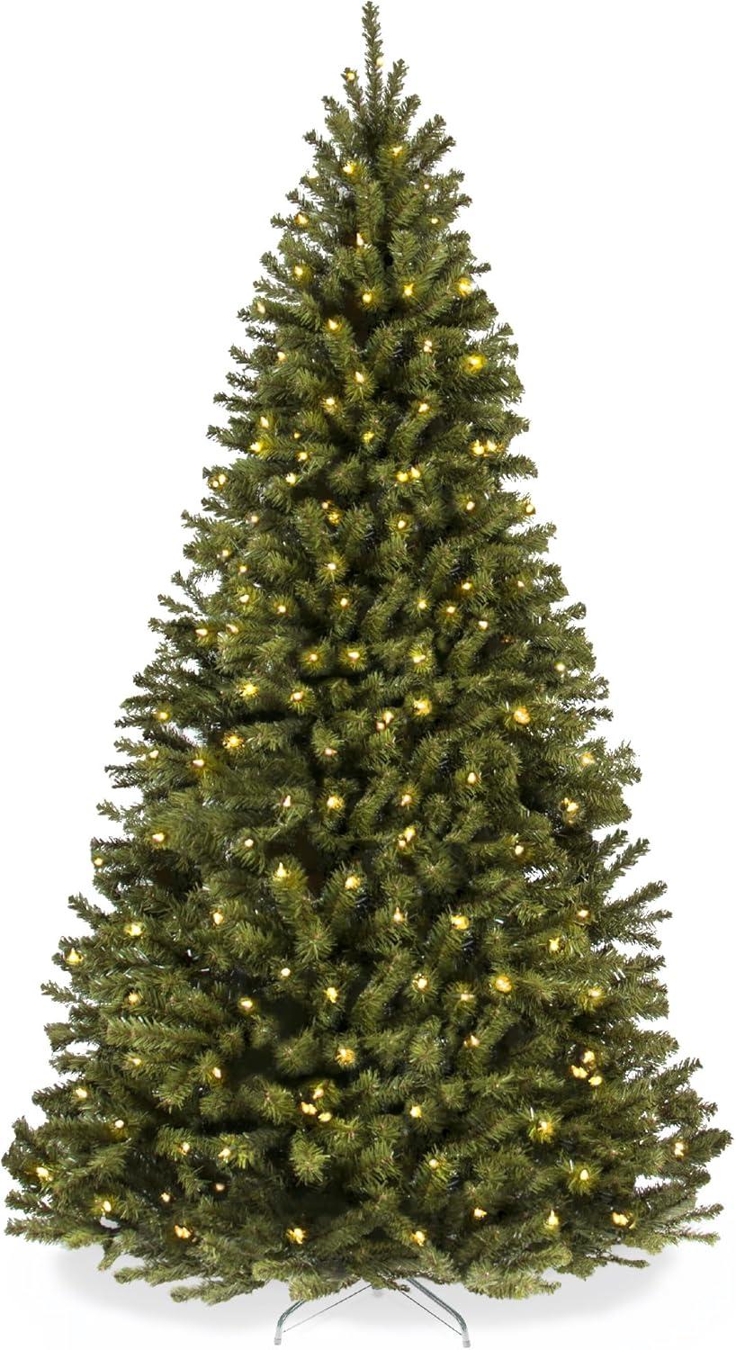 imageBest Choice Products Artificial Frosted Christmas Tree 6ft Premium PreLit Realistic Spruce Holiday Dcor wDense Branches Metal Base  Blue SpruceGreen Spruce