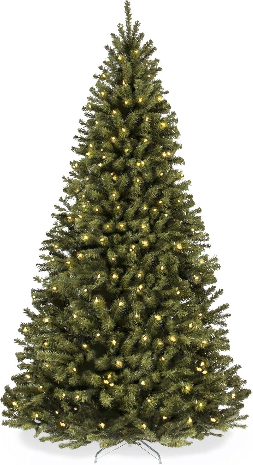 imageBest Choice Products Artificial Frosted Christmas Tree 6ft Premium PreLit Realistic Spruce Holiday Dcor wDense Branches Metal Base  Blue SpruceGreen Spruce