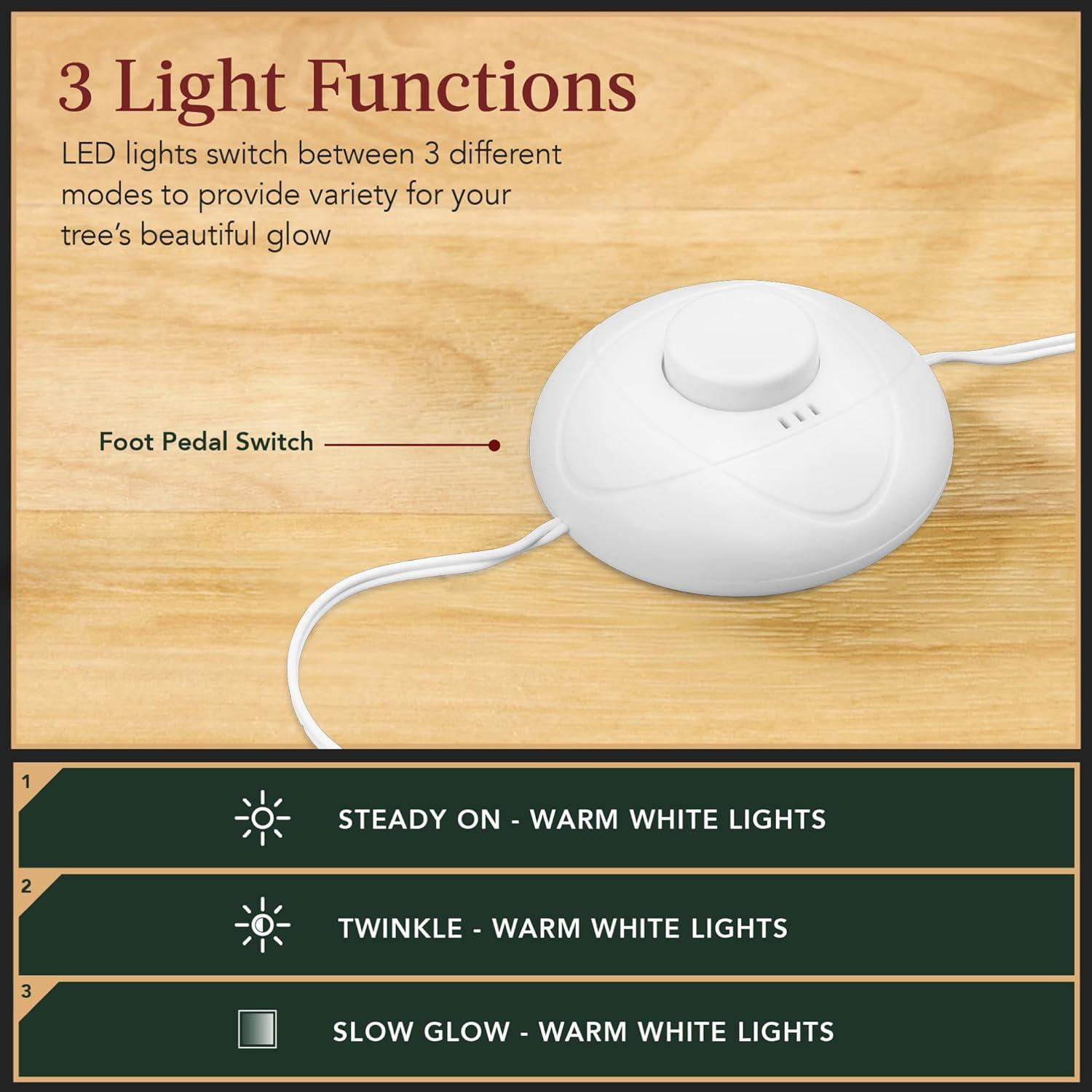 imageBest Choice Products Artificial Frosted Christmas Tree 6ft Premium PreLit Realistic Spruce Holiday Dcor wDense Branches Metal Base  Blue SpruceWhite Spruce