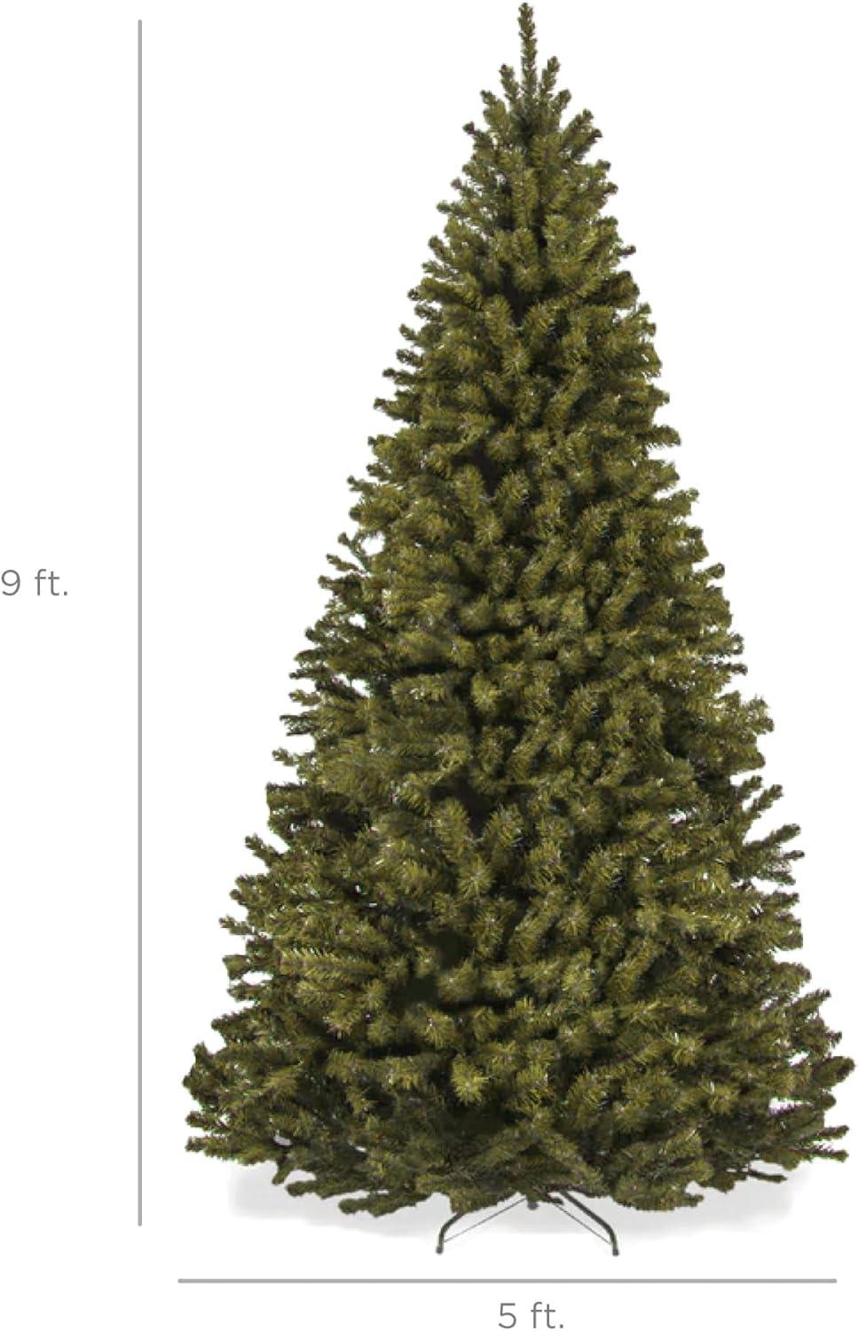 imageBest Choice Products Artificial Frosted Christmas Tree 6ft Premium Unlit Realistic Spruce Holiday Dcor wDense Branches Metal Base  Blue SpruceGreen Spruce