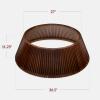 imageBest Choice Products 36in Christmas Tree Collar Solid Wood Slatted Tree Skirt Holiday Accessory for Home  WalnutWalnut