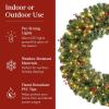imageBest Choice Products 36in PreLit Christmas Wreath wBerries ampamp Pinecones Large Artificial IndoorOutdoor Decor for Door Mantel wRed Bow PluginDecorated