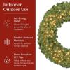imageBest Choice Products 36in PreLit Christmas Wreath wBerries ampamp Pinecones Large Artificial IndoorOutdoor Decor for Door Mantel wRed Bow PluginGreen