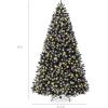imageBest Choice Products Artificial Frosted Christmas Tree 6ft Premium PreLit Realistic Spruce Holiday Dcor wDense Branches Metal Base  Blue SpruceBlack Spruce  Frosted
