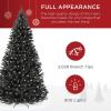 imageBest Choice Products Artificial Frosted Christmas Tree 6ft Premium PreLit Realistic Spruce Holiday Dcor wDense Branches Metal Base  Blue SpruceBlack Spruce