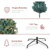 imageBest Choice Products Artificial Frosted Christmas Tree 6ft Premium PreLit Realistic Spruce Holiday Dcor wDense Branches Metal Base  Blue SpruceBlue Spruce