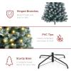 imageBest Choice Products Artificial Frosted Christmas Tree 6ft Premium PreLit Realistic Spruce Holiday Dcor wDense Branches Metal Base  Blue SpruceBlue Spruce  Frosted