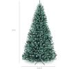 imageBest Choice Products Artificial Frosted Christmas Tree 6ft Premium PreLit Realistic Spruce Holiday Dcor wDense Branches Metal Base  Blue SpruceBlue Spruce