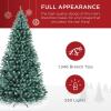 imageBest Choice Products Artificial Frosted Christmas Tree 6ft Premium PreLit Realistic Spruce Holiday Dcor wDense Branches Metal Base  Blue SpruceBlue Spruce
