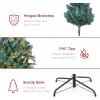 imageBest Choice Products Artificial Frosted Christmas Tree 6ft Premium PreLit Realistic Spruce Holiday Dcor wDense Branches Metal Base  Blue SpruceBlue Spruce