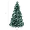 imageBest Choice Products Artificial Frosted Christmas Tree 6ft Premium PreLit Realistic Spruce Holiday Dcor wDense Branches Metal Base  Blue SpruceBlue Spruce
