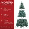 imageBest Choice Products Artificial Frosted Christmas Tree 6ft Premium PreLit Realistic Spruce Holiday Dcor wDense Branches Metal Base  Blue SpruceBlue Spruce