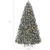 imageBest Choice Products Artificial Frosted Christmas Tree 6ft Premium PreLit Realistic Spruce Holiday Dcor wDense Branches Metal Base  Blue SpruceBlue Spruce  Frosted