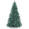 imageBest Choice Products Artificial Frosted Christmas Tree 6ft Premium PreLit Realistic Spruce Holiday Dcor wDense Branches Metal Base  Blue SpruceBlue Spruce
