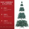 imageBest Choice Products Artificial Frosted Christmas Tree 6ft Premium PreLit Realistic Spruce Holiday Dcor wDense Branches Metal Base  Blue SpruceBlue Spruce