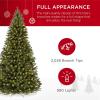 imageBest Choice Products Artificial Frosted Christmas Tree 6ft Premium PreLit Realistic Spruce Holiday Dcor wDense Branches Metal Base  Blue SpruceGreen Spruce
