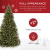 imageBest Choice Products Artificial Frosted Christmas Tree 6ft Premium PreLit Realistic Spruce Holiday Dcor wDense Branches Metal Base  Blue SpruceGreen Spruce