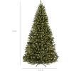 imageBest Choice Products Artificial Frosted Christmas Tree 6ft Premium PreLit Realistic Spruce Holiday Dcor wDense Branches Metal Base  Blue SpruceGreen Spruce