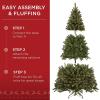 imageBest Choice Products Artificial Frosted Christmas Tree 6ft Premium PreLit Realistic Spruce Holiday Dcor wDense Branches Metal Base  Blue SpruceGreen Spruce