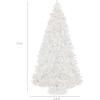 imageBest Choice Products Artificial Frosted Christmas Tree 6ft Premium PreLit Realistic Spruce Holiday Dcor wDense Branches Metal Base  Blue SpruceWhite Spruce