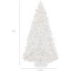 imageBest Choice Products Artificial Frosted Christmas Tree 6ft Premium PreLit Realistic Spruce Holiday Dcor wDense Branches Metal Base  Blue SpruceWhite Spruce