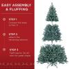 imageBest Choice Products Artificial Frosted Christmas Tree 6ft Premium Unlit Realistic Spruce Holiday Dcor wDense Branches Metal Base  Blue SpruceBlue Spruce