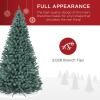 imageBest Choice Products Artificial Frosted Christmas Tree 6ft Premium Unlit Realistic Spruce Holiday Dcor wDense Branches Metal Base  Blue SpruceBlue Spruce