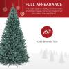 imageBest Choice Products Artificial Frosted Christmas Tree 6ft Premium Unlit Realistic Spruce Holiday Dcor wDense Branches Metal Base  Blue SpruceBlue Spruce