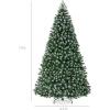 imageBest Choice Products Artificial Frosted Christmas Tree 6ft Premium Unlit Realistic Spruce Holiday Dcor wDense Branches Metal Base  Blue SpruceFrosted Green Spruce
