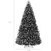 imageBest Choice Products Artificial Frosted Christmas Tree 6ft Premium Unlit Realistic Spruce Holiday Dcor wDense Branches Metal Base  Blue SpruceFrosted Black Spruce