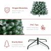 imageBest Choice Products Artificial Frosted Christmas Tree 6ft Premium Unlit Realistic Spruce Holiday Dcor wDense Branches Metal Base  Blue SpruceFrosted Green Spruce