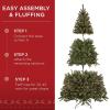 imageBest Choice Products Artificial Frosted Christmas Tree 6ft Premium Unlit Realistic Spruce Holiday Dcor wDense Branches Metal Base  Blue SpruceGreen Spruce