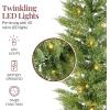 imageBest Choice Products PreLit Cedar Cypress Christmas Garland wTwinkling LEDs 9Ft Realistic Indoor Holiday Accent Decor for Door Mantle Battery6ft