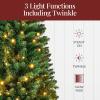 imageBest Choice Products Prelit Potted Pencil Christmas Tree 45Ft Artificial Lighted Holiday Dcor 175 Twinkling LEDs for Home Front Porch45ft