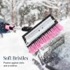 imageBest Choice Products Snow Brush with Squeegee ampamp Ice Scraper Up to 39quot Extendable Foam Grip 270 Pivoting Snow Brush for Car Truck SUV Storage Bag Included  LimePink