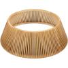 imageBest Choice Products 36in Christmas Tree Collar Solid Wood Slatted Tree Skirt Holiday Accessory for Home  WalnutNatural