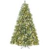 imageBest Choice Products 6ft PreLit Scotch Pine Christmas Tree Premium Frosted PreDecorated Artificial Holiday Decor w 946 Branch Tips 2in1 White and Multicolor LED Lights Cordless SetupFrosted
