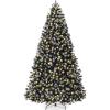 imageBest Choice Products Artificial Frosted Christmas Tree 6ft Premium PreLit Realistic Spruce Holiday Dcor wDense Branches Metal Base  Blue SpruceBlack Spruce  Frosted