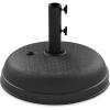 imageBest Choice Products Fillable Umbrella Base Stand Round Dome Plastic Patio Umbrella Base Stand Pole Holder for Outdoor Lawn w 55lbs Weight Capacity Adjustment Knob  BlackBlack