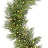 imageBest Choice Products PreLit Cedar Cypress Christmas Garland wTwinkling LEDs 9Ft Realistic Indoor Holiday Accent Decor for Door Mantle Battery9ft