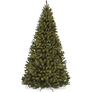 imageBest Choice Products Artificial Frosted Christmas Tree 6ft Premium Unlit Realistic Spruce Holiday Dcor wDense Branches Metal Base  Blue SpruceGreen Spruce
