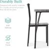 imageBest Choice Products 3Piece Dining Set Modern Dining Table Set Metal and Wood Square Dining Table for Kitchen Dining Room Dinette Breakfast Nook w 2 Chairs  GrayGrey