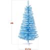 imageBest Choice Products 4ft Prelit Christmas Tree Artificial Mini Tree Perfect for Kids Apartments Bedroom with Twinkling LED Lights  Green SpruceBaby Blue